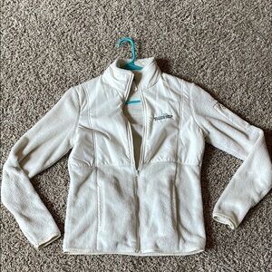 White Teddy Jacket with Stand-Up Collar